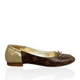 Louis Vuitton Monogram Joy Ballerina Brown Flats