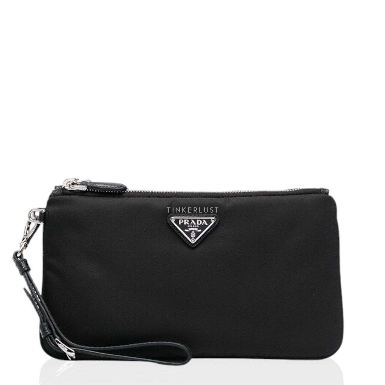 ★PRADA★Strap Pouch Clutch Bag☆正規品・安全発送☆ PRADA Clutch Bag Accessory Pouch Saffiano Leather Pink Used