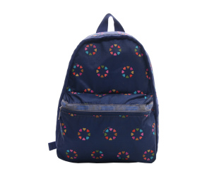 Le Sportsac Navy Pattern Backpack