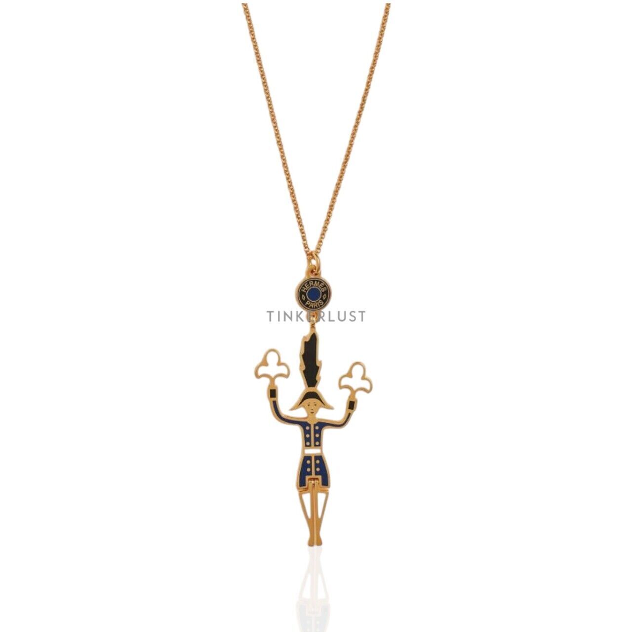 aksesoris perhiasan Hermes Artificier Pendant Ghw Necklace