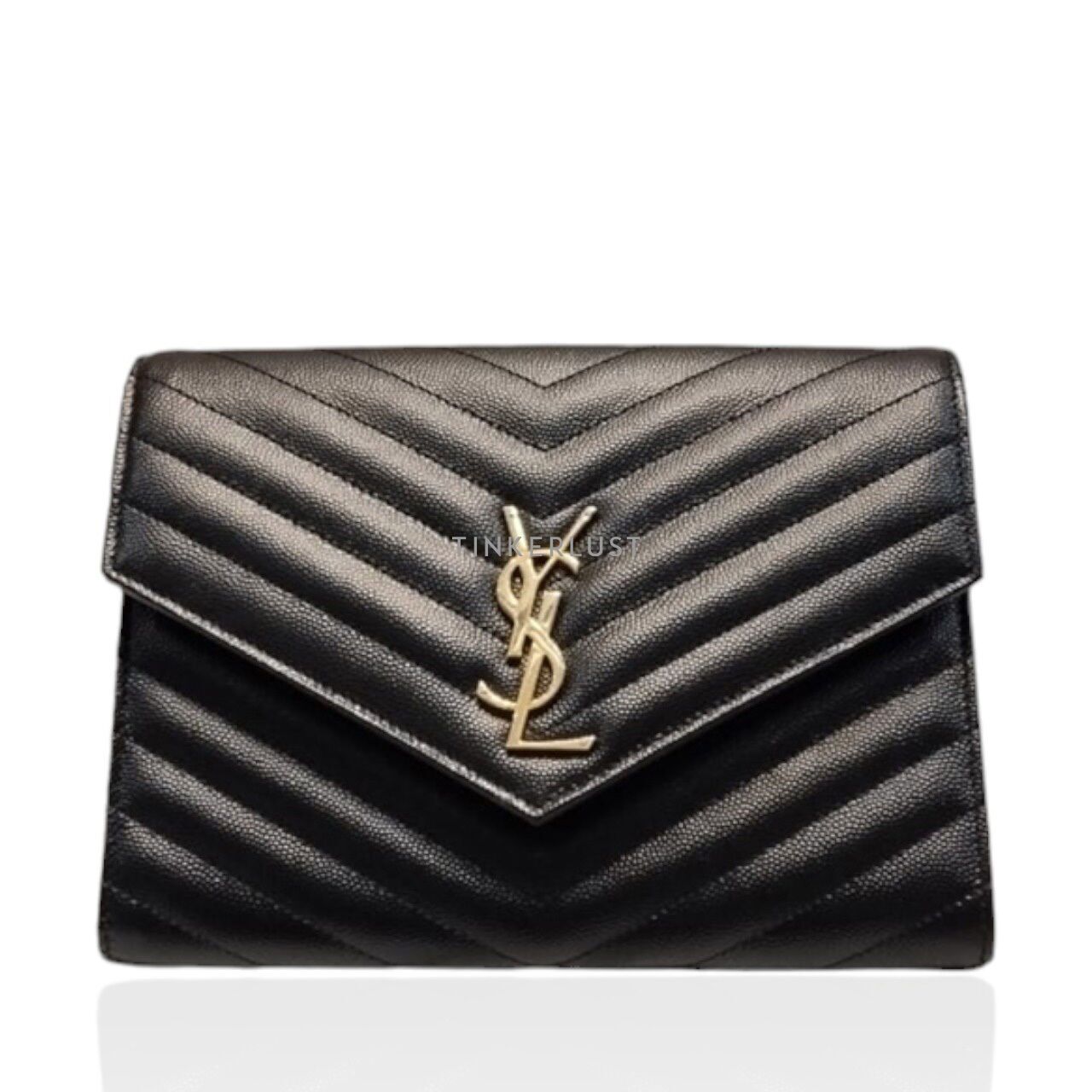 Saint laurent black clutch online