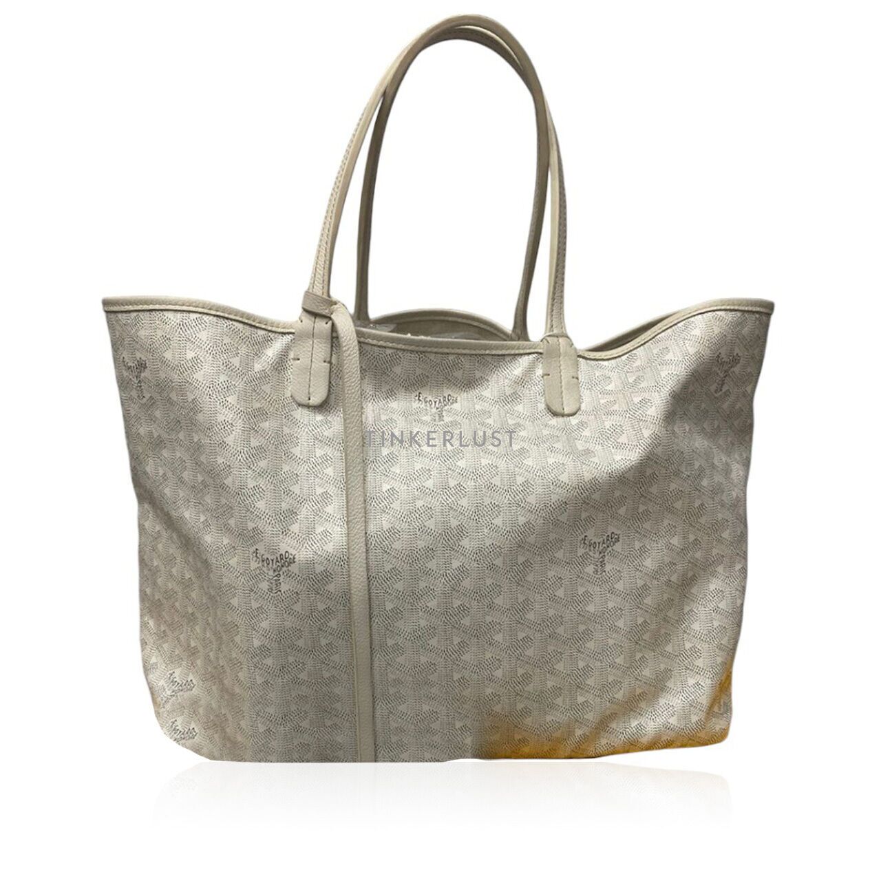 tas tote bag Goyard St. Louis PM White 2019 Tote Bag Tinkerlust