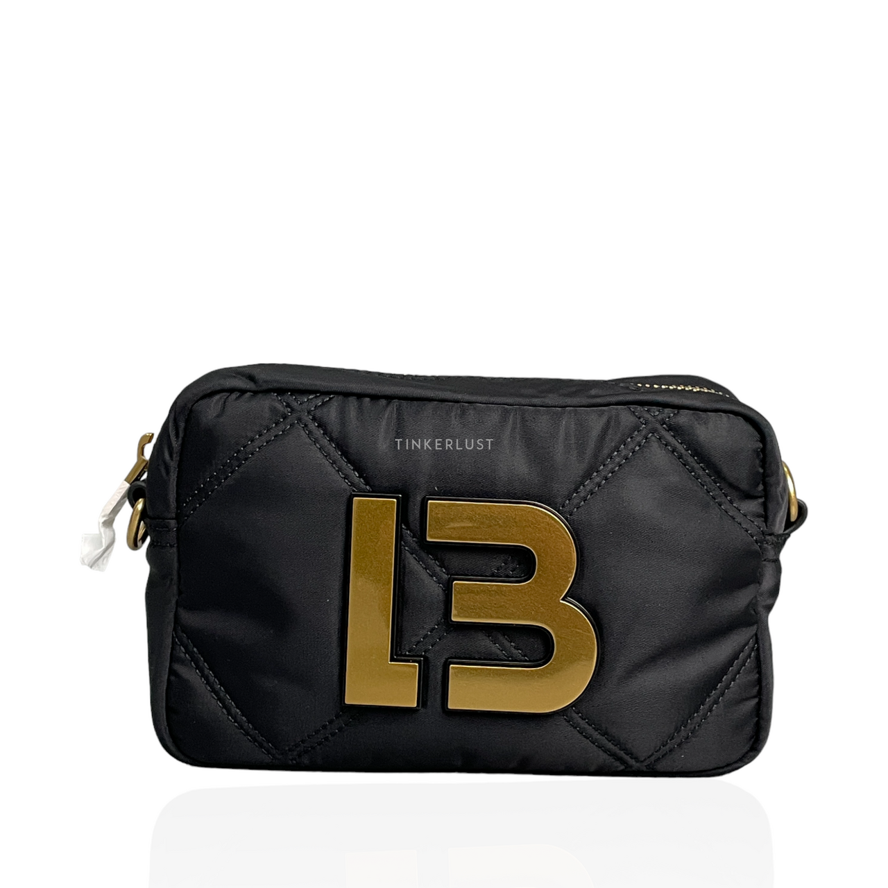 tas sling bag Bimba Y Lola XS Black Padded Nylon GHW Sling Bag