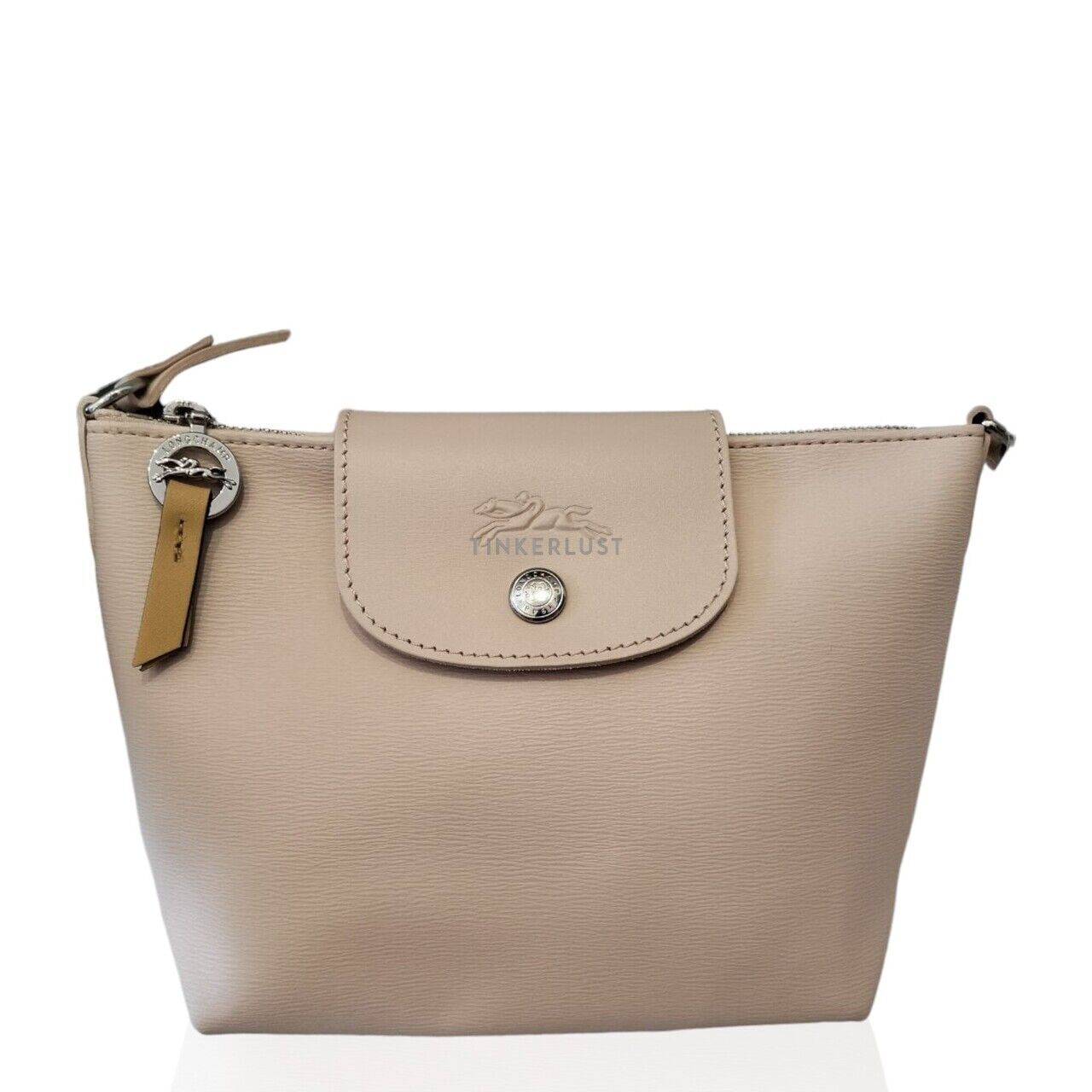 tas satchel Longchamp Le Pliage City XS in Nude Pink Satchel Bag Tinkerlust
