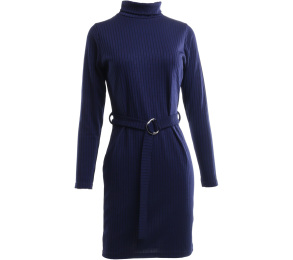 Miss Selfridge Dark Blue Turtle Neck Mini Dress