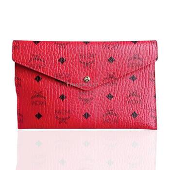tas clutch MCM Envelope Red Clutch Tinkerlust