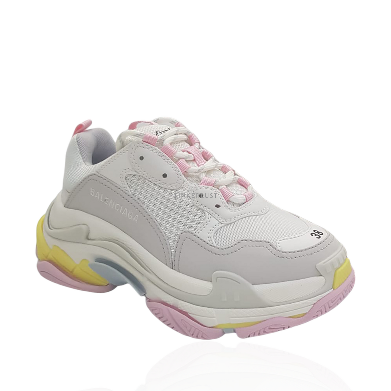 Balenciaga triple s hot sale pink and yellow