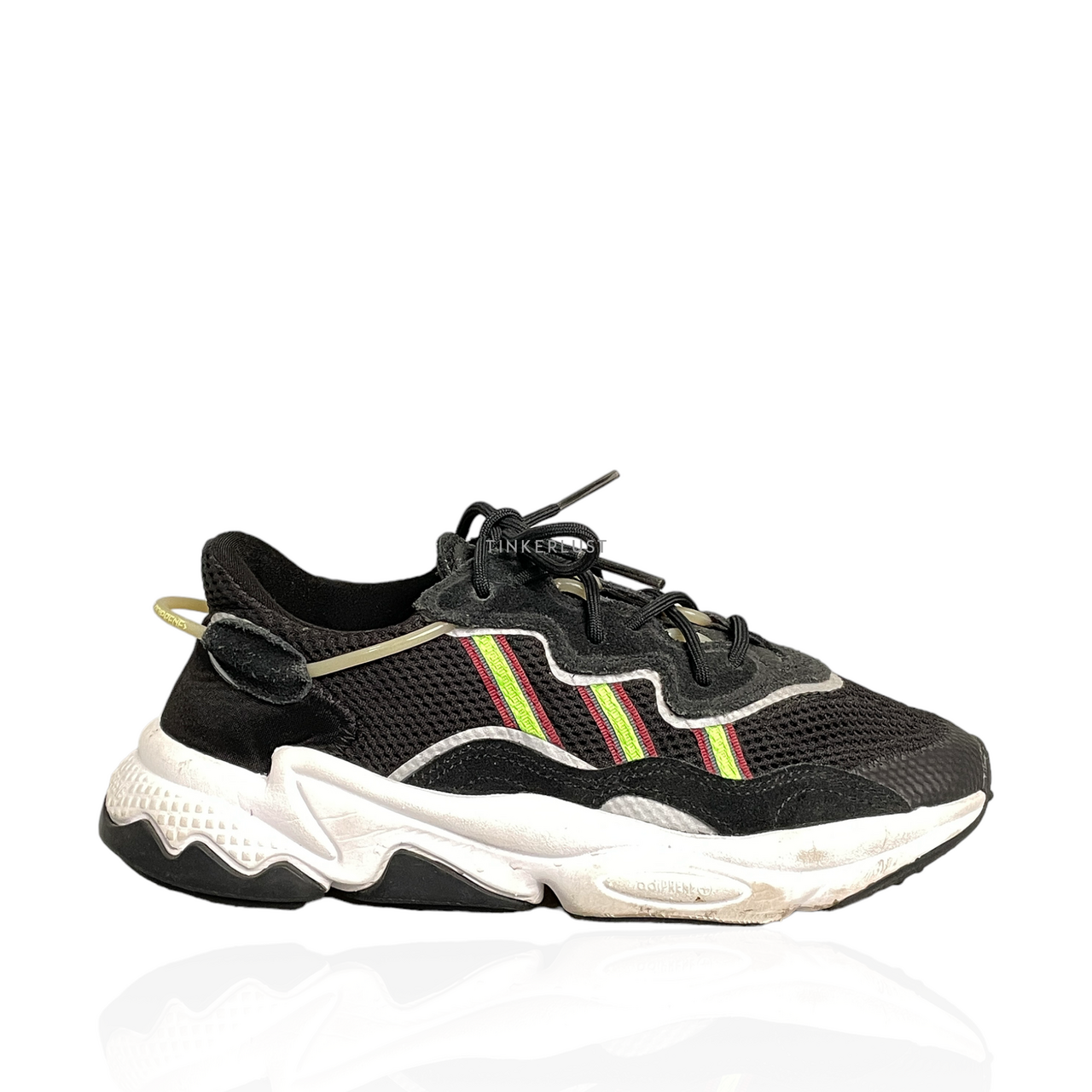 Adidas ozweego black sales green