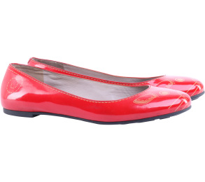 Marc By Marc Jacobs Red Caracter Print Flats