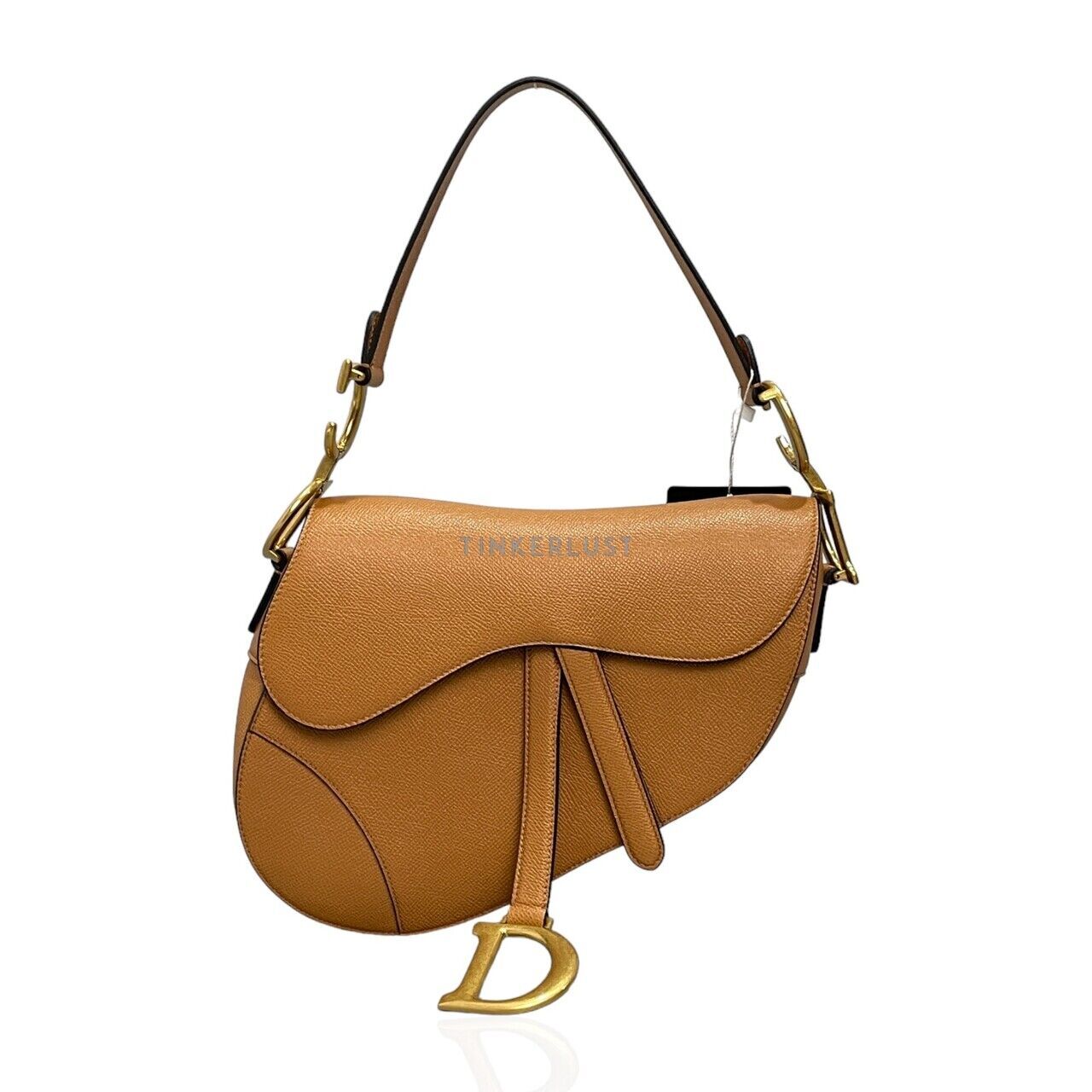 Dior camel saddle bag hotsell