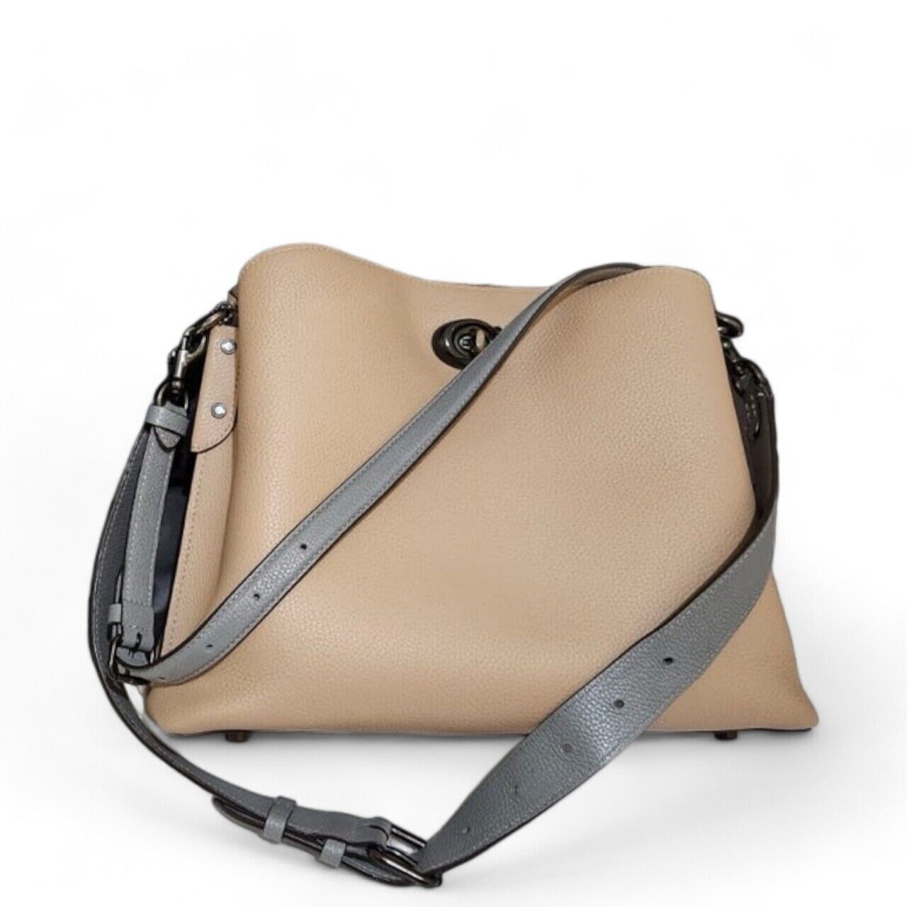 バッグ COACH nubuck leather shoulder bag beige Extremely Rare Made In Costa Rica Old Coach 4933 Shoulder