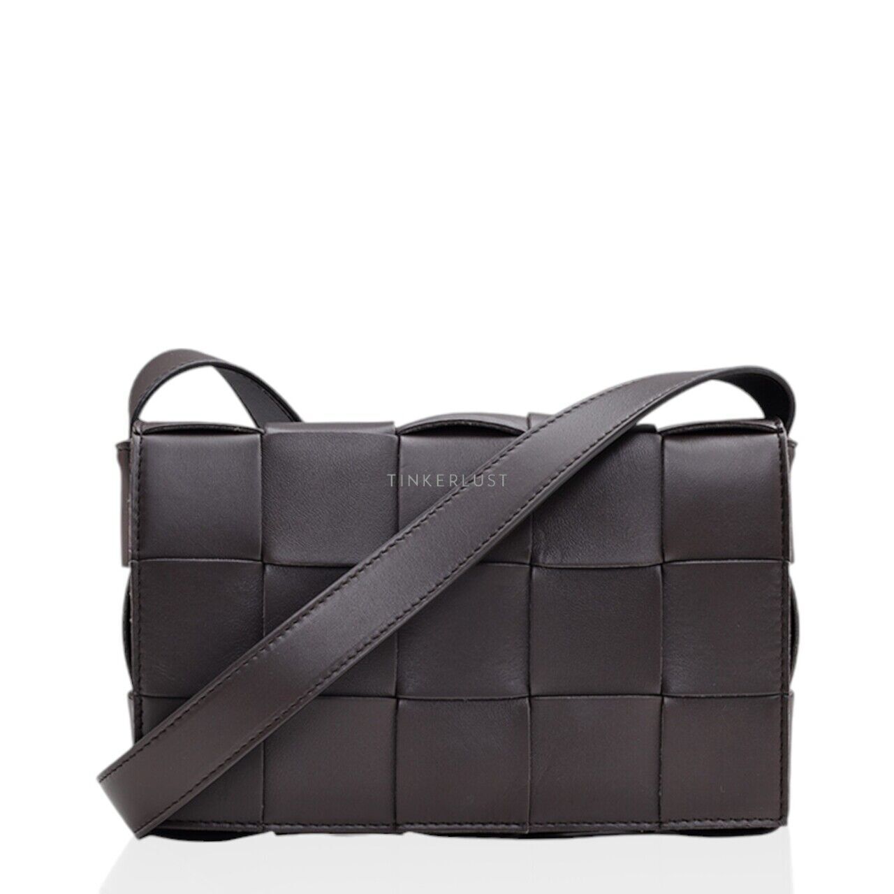 tas sling-bag Bottega Veneta Cassette Maxi Intrecciato