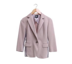 UNIQLO Cream And Grey Block Color Blazer