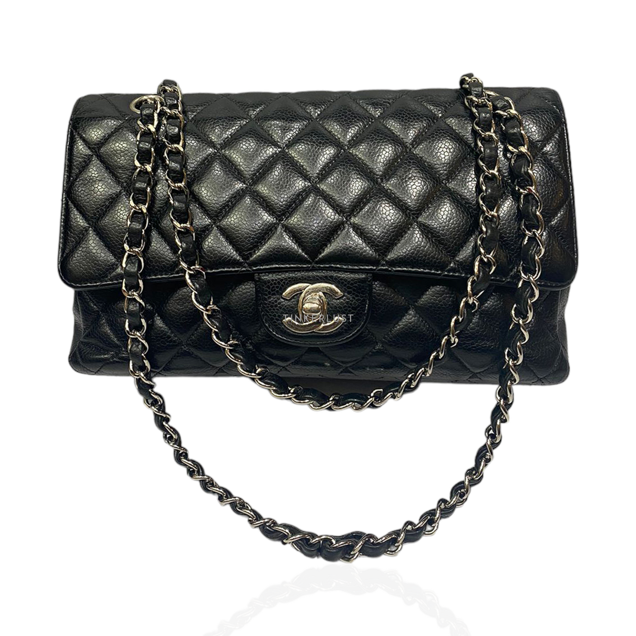 Chanel classic flap caviar leather sale