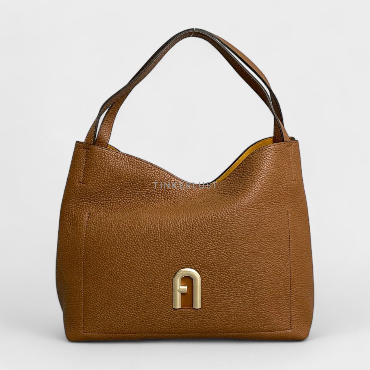 tas tote-bag Furla Primula L Hobo Brown Tote Bag | Tinkerlust
