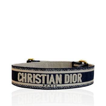 aksesoris ikat-pinggang Christian Dior Cloth Navy Size 75