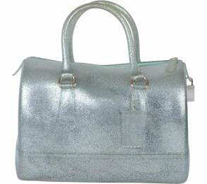 Furla Silver Glittery Handbag