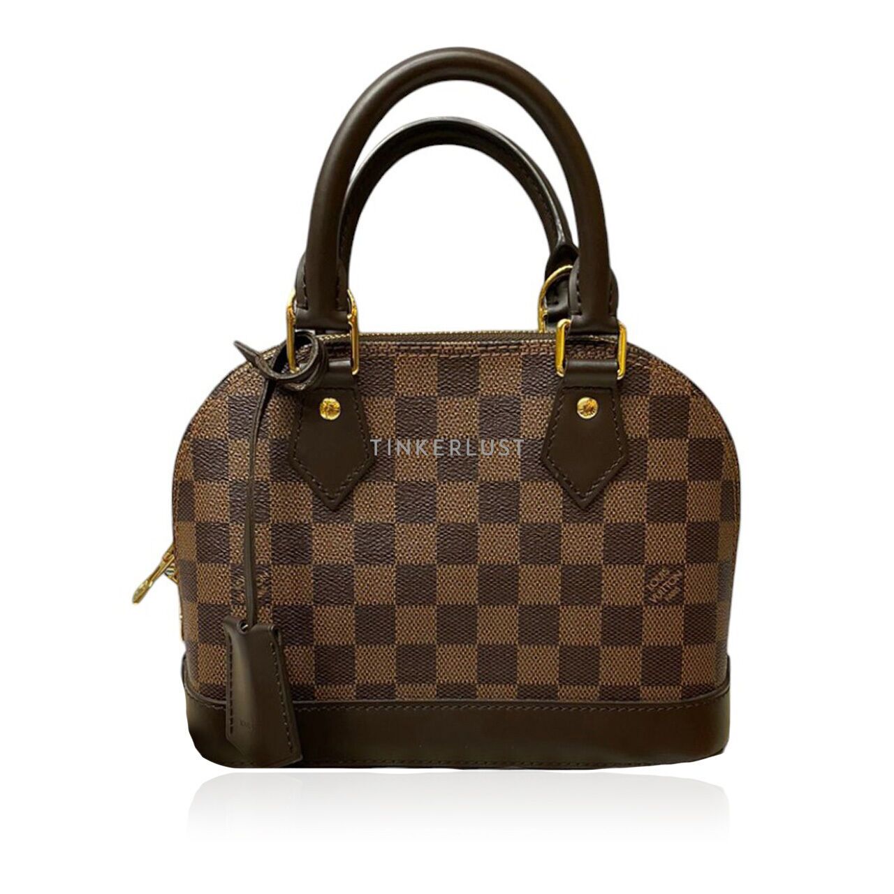 tas satchel Louis Vuitton Alma BB Damier Ebene Canvas GHW Satchel