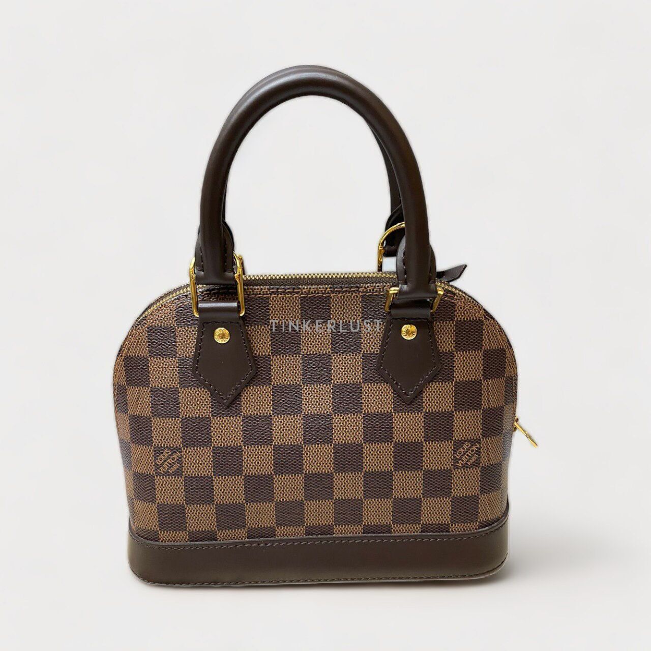 tas satchel Louis Vuitton Alma BB Damier Ebene Canvas GHW Satchel