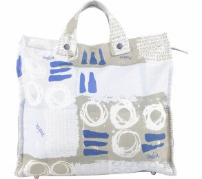 Tulisan Light Blue Pattern Satchel