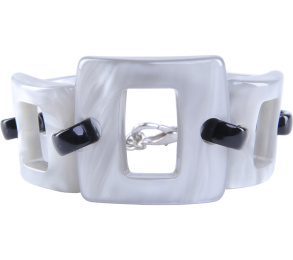 Furla Grey And Black Bracelet Acrylic Jewellery