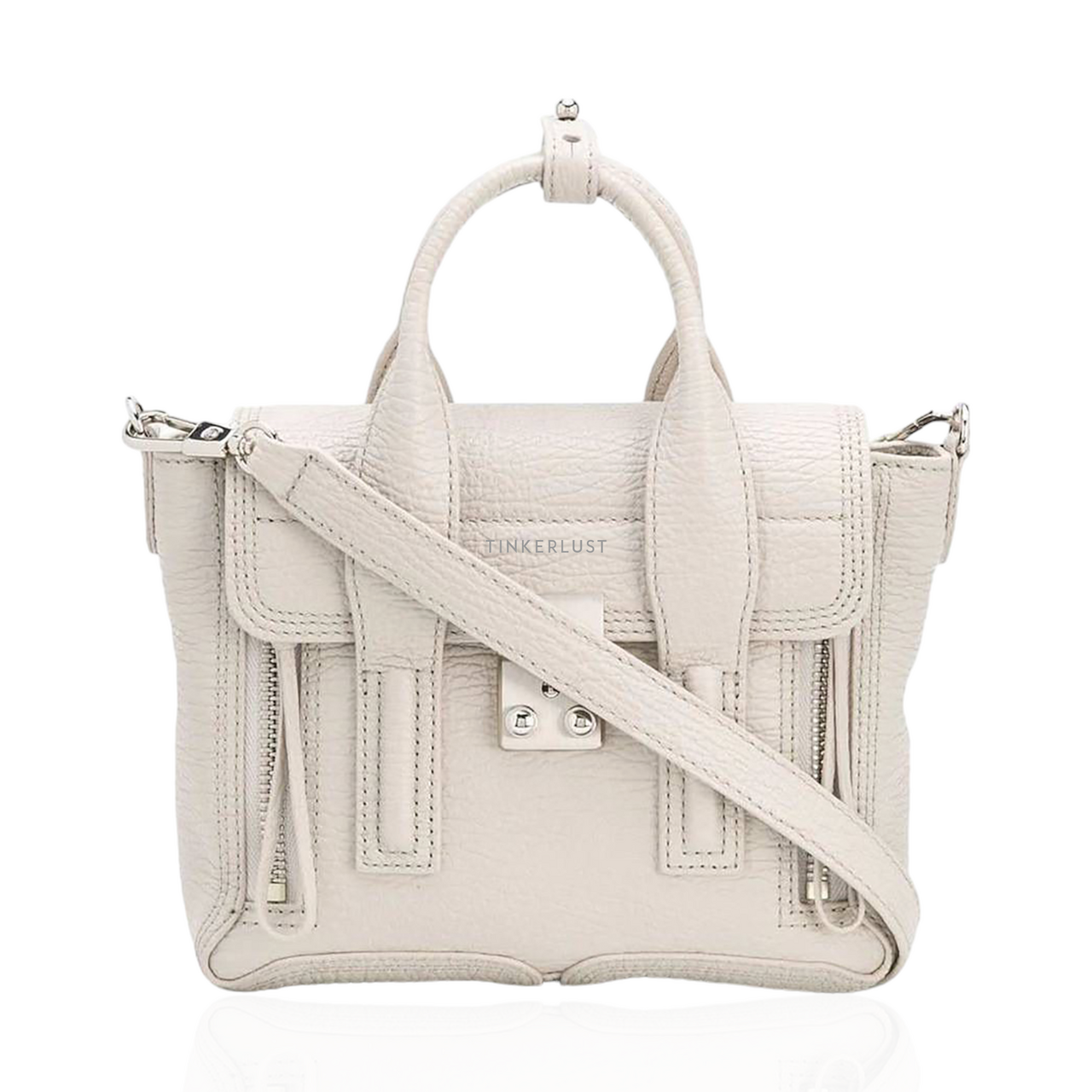 tas satchel 3.1 Phillip Lim Pashli Mini Satchel Bag In Feather SHW Tinkerlust