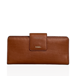 Fossil Madison Clutch Brown Wallet	