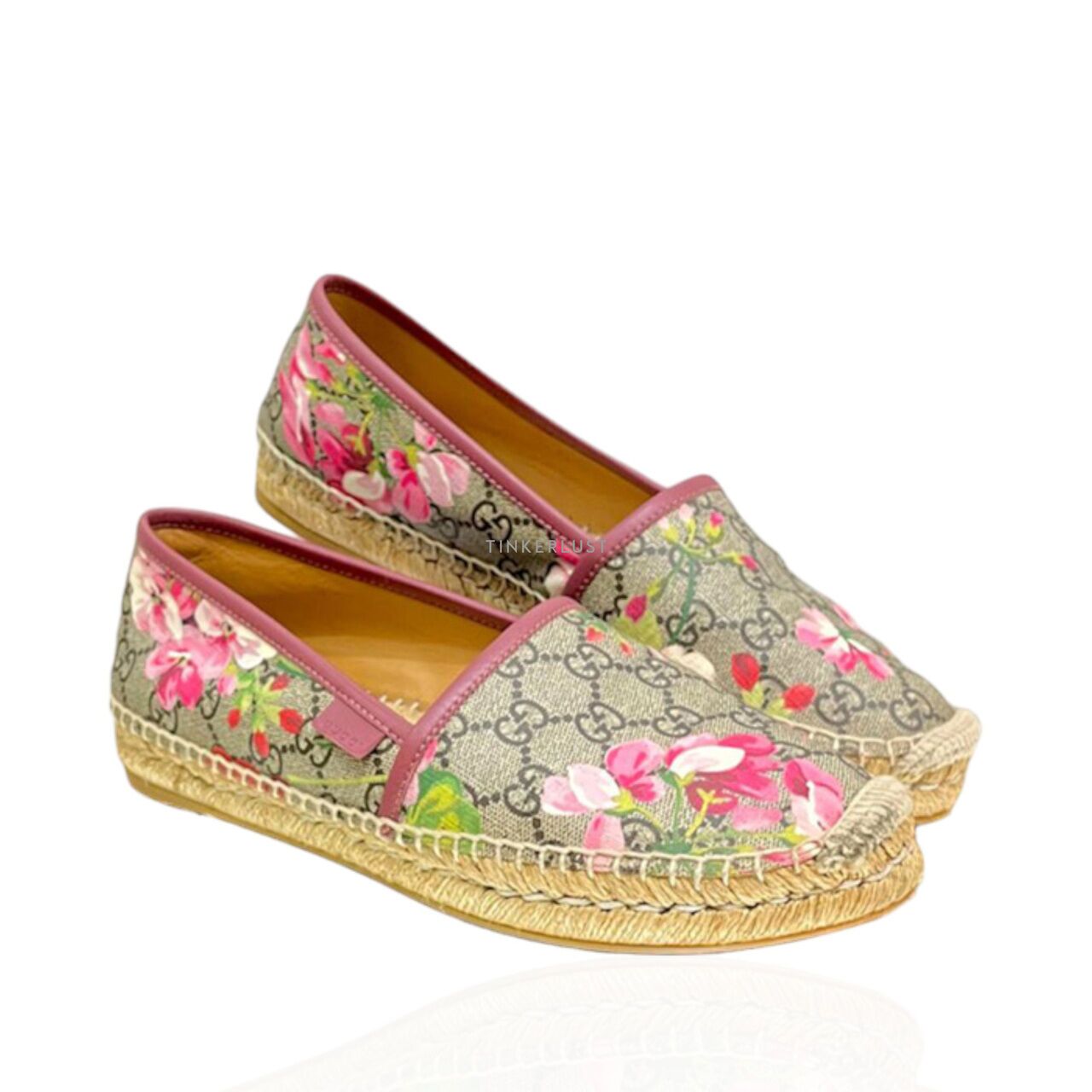 sepatu flats Gucci Espa Blooms Pink Flats Tinkerlust