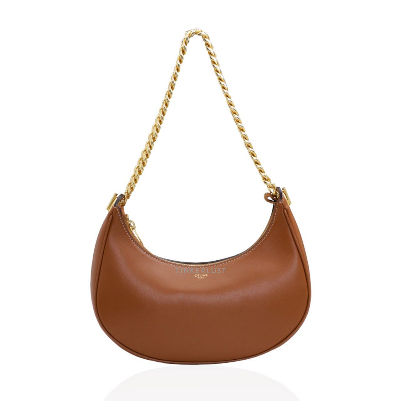 tas shoulder-bag Celine Medium Ava In Tan Smooth Calfskin