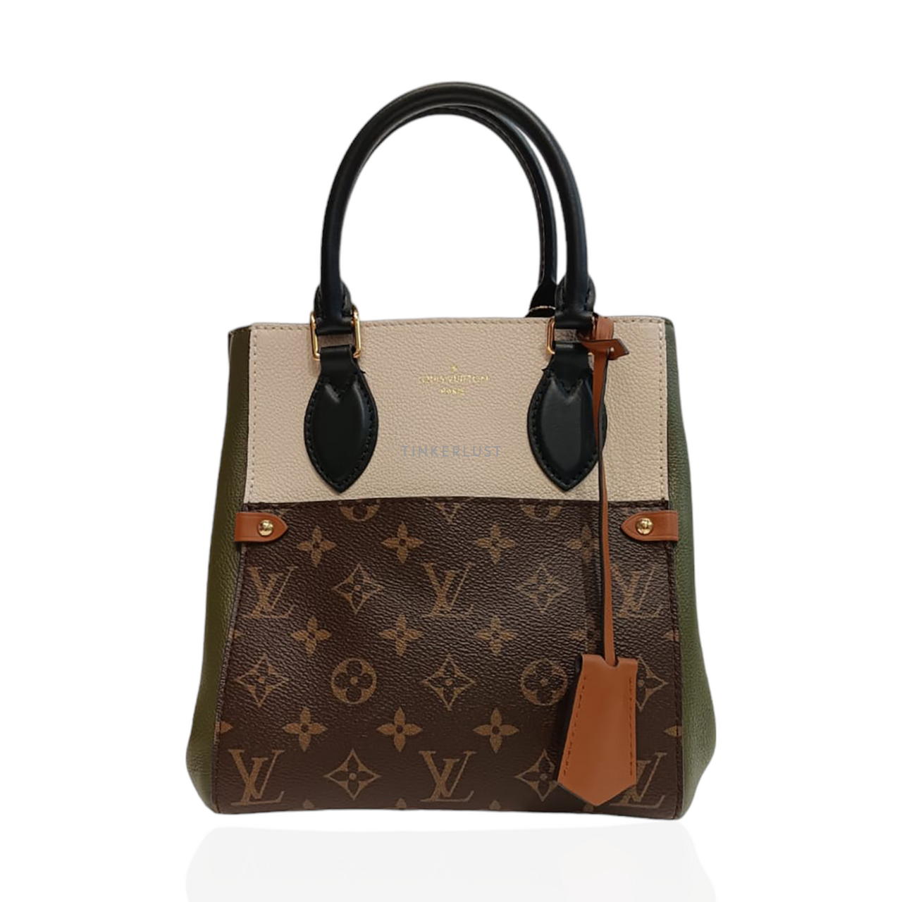 tas satchel Louis Vuitton Tricolor Monogram Canvas Fold Tote 2020