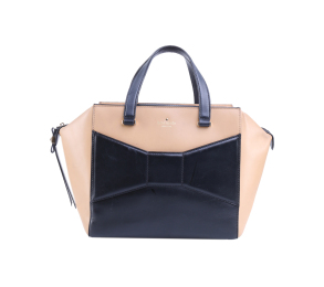 Kate Spade Beige And Black Leather Handbag