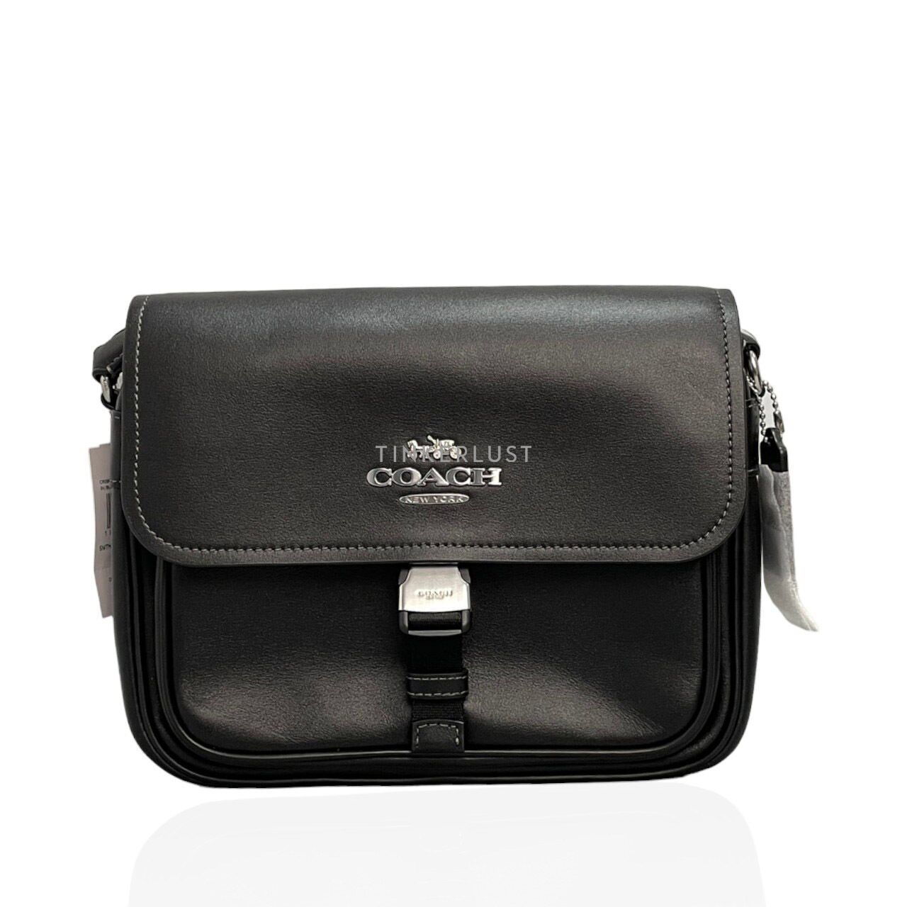 Coach Black Smooth Leather Satchel popular