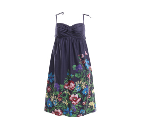 Zara Dark Blue Floral Mini Dress