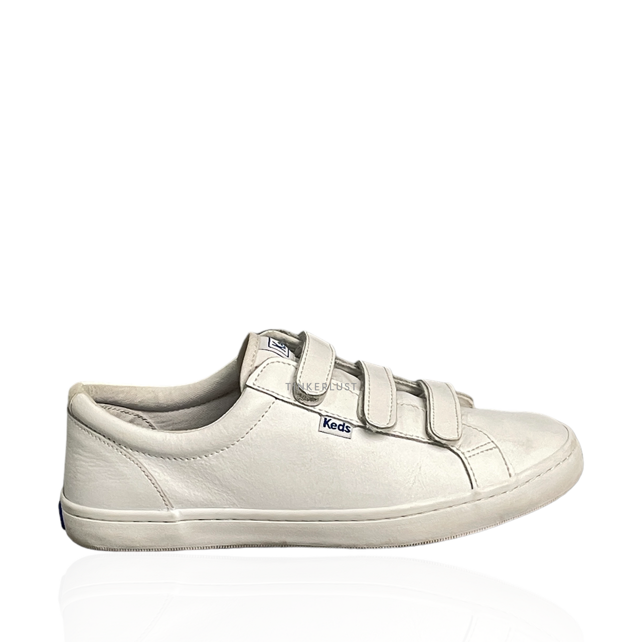 sepatu sneakers Keds Women s Tiebreak Leather White Tinkerlust