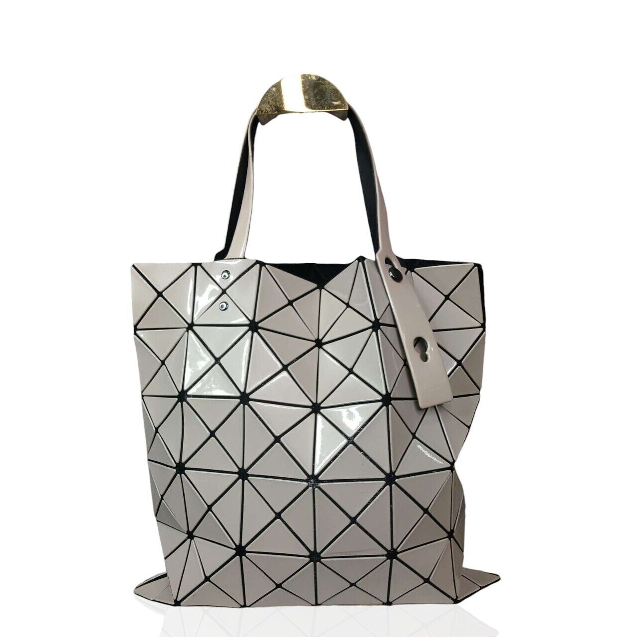 tas tote-bag Bao Bao Issey Miyake Light Grey & Pink Pastel