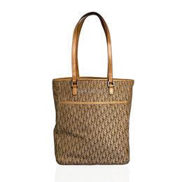 Christian Dior Brown Oblique Jacquard Shoulder Bag