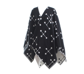 Uniqlo White Tweed Scarf