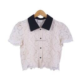 Mix & Max Black & Cream Lace Shirt