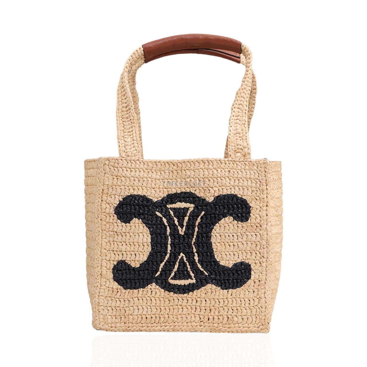 トートバッグ CELINE\tLARGE CABAS THAIS RAFFIA\t19676\t2FNZ\t02NT\tNATURAL/TAN Celine Large Cabas Thais in Raffia Effect Bag - reowned.eu