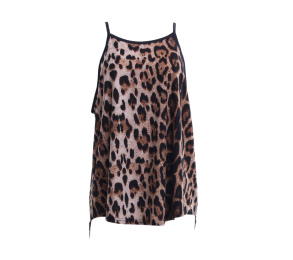 Valley Girl Brown Leopard Sleeveless