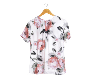 Autograph White Floral Blouse