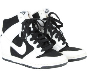 Nike Black And White Dunk Sky Hi Essential Sneakers