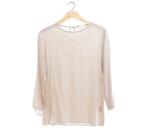 H&M Cream Printed Blouse