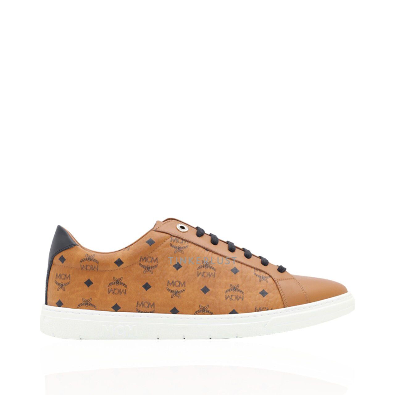 スニーカー MCM PRINTED CANVAS TERRAIN SNEAKERS MCM Terrain Vintage Jacquard Monogram Low Top Blue Sneakers