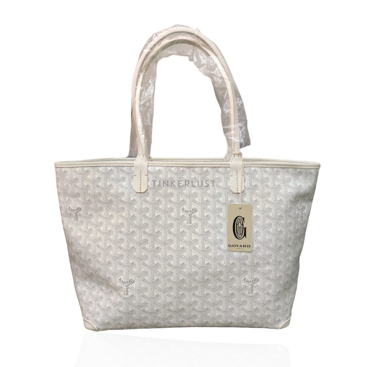 Goyard white tote bag deals