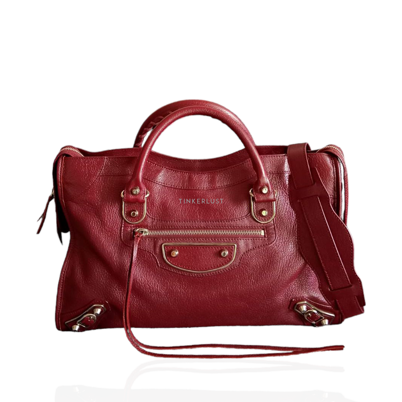 Balenciaga bordeaux hot sale bag