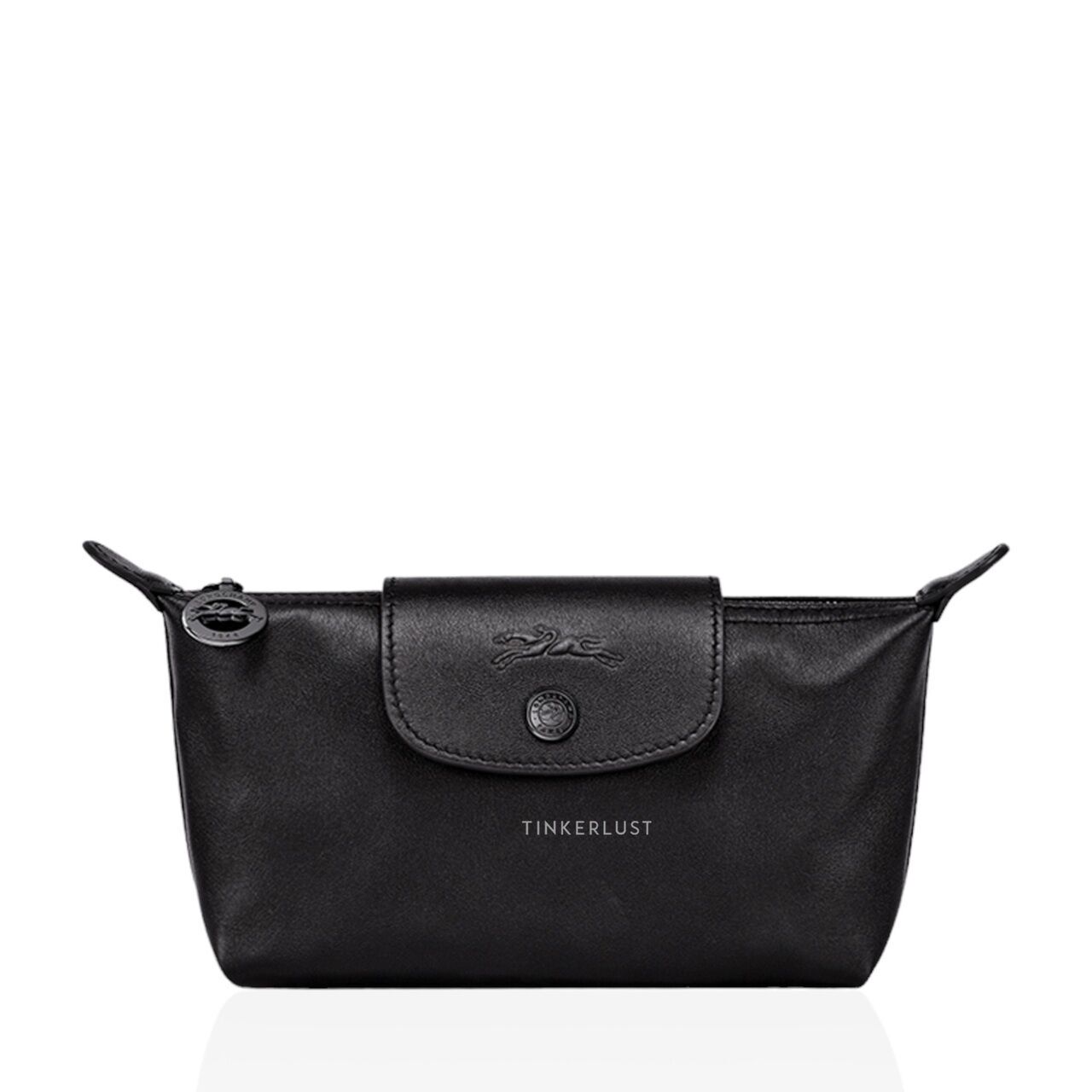 tas pouch Longchamp Le Pliage Xtra Pouch in Black Leather