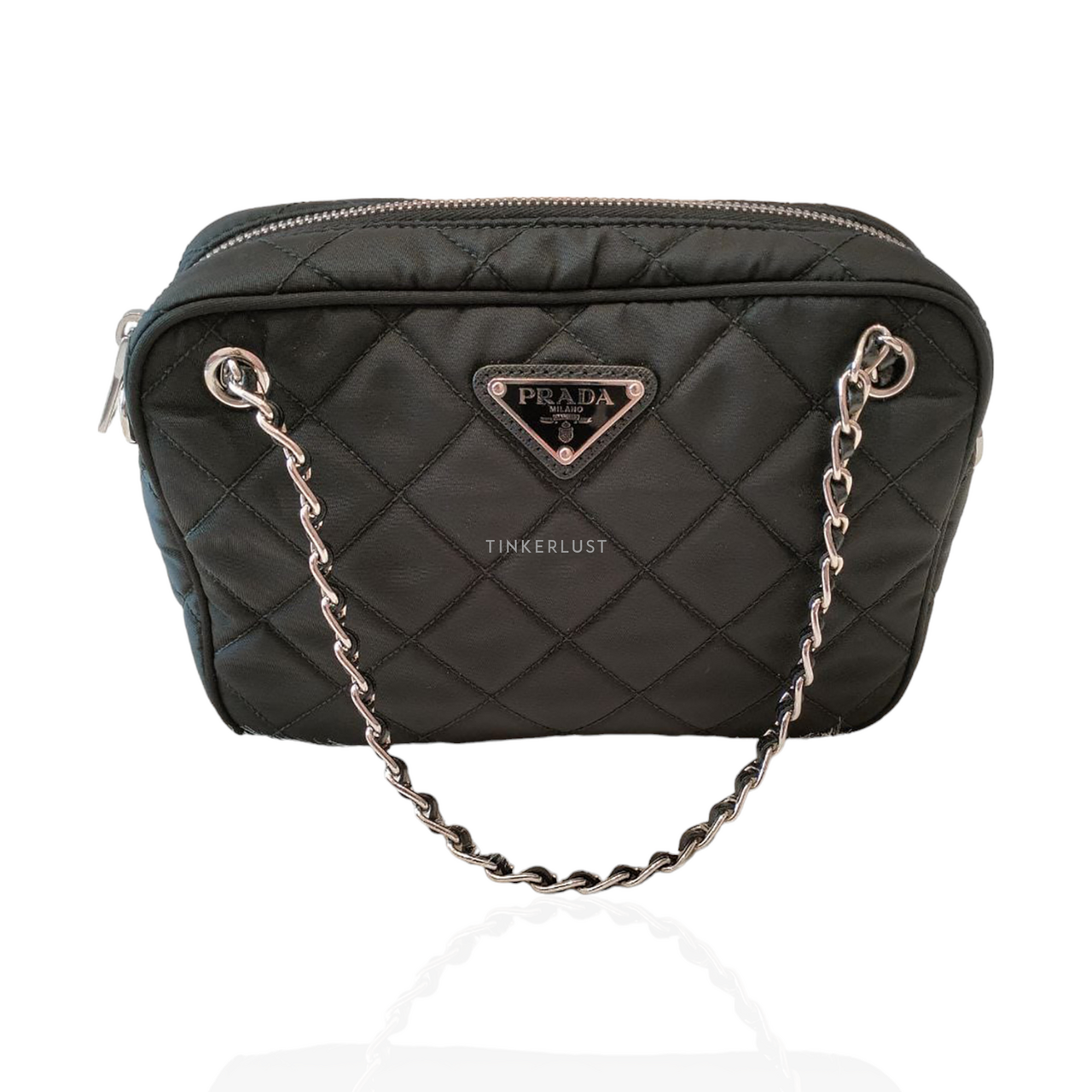 tas sling bag Prada Impuntu Small with Long Strap in Black Sling Bag Tinkerlust