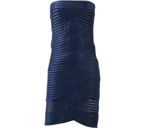 BCBG Maxazria Dark Blue Tube Mini Dress