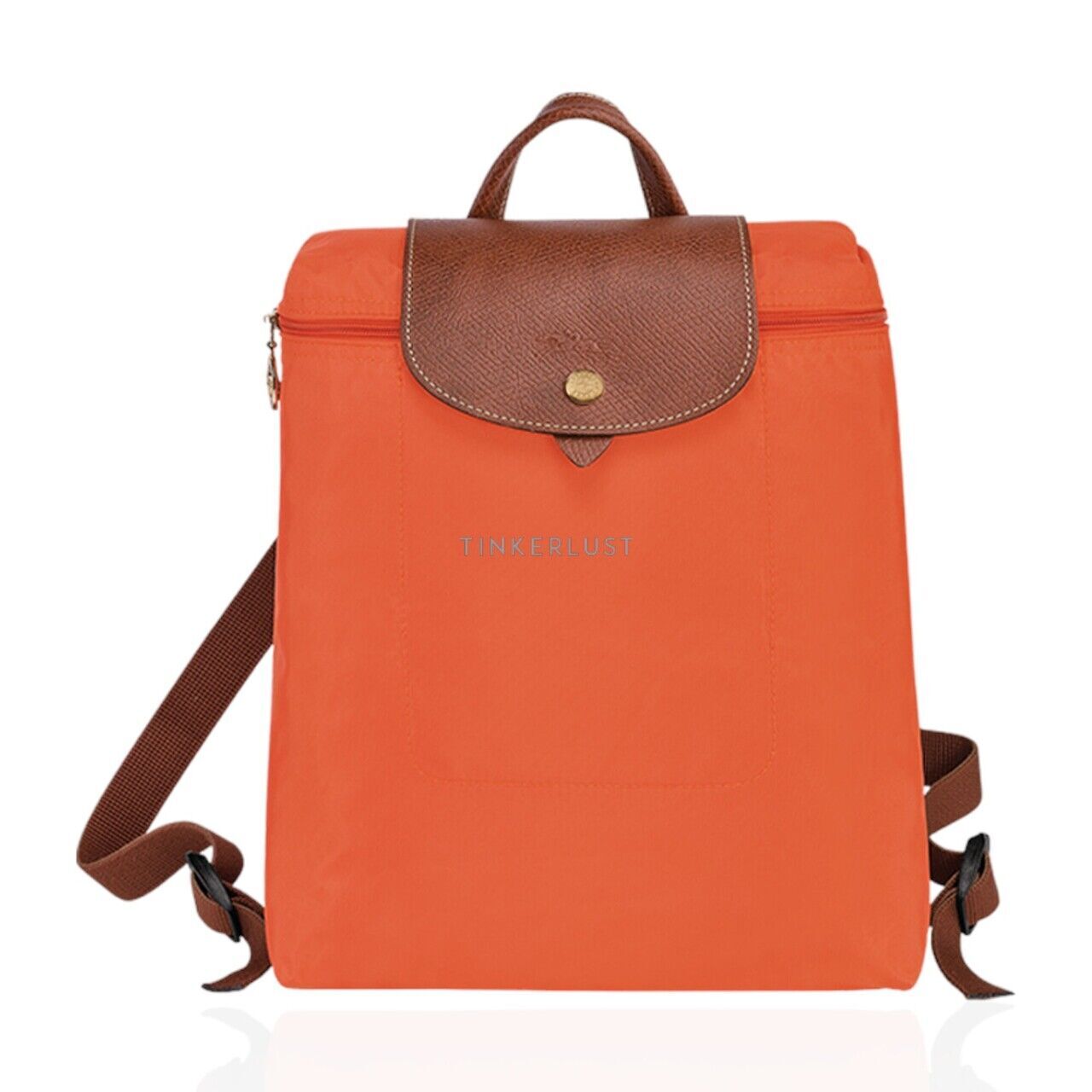 tas backpack Longchamp Le Pliage in Orange Backpack Tinkerlust